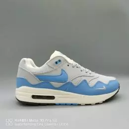 2022 nike air max 1 87 sports sneakers vagues homme light blue blanc